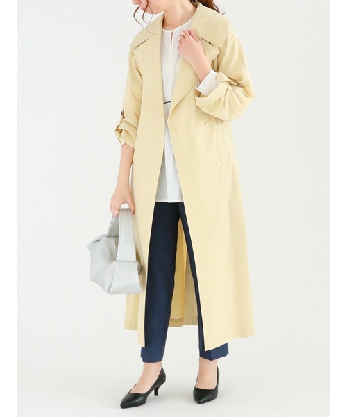 Te chichi（テチチ）の「バイカラーパイピングブラウス（シャツ/ブラウス・レディース・ベージュ/オフホワイト/ブラック・ﾌﾘ-）」の6枚目の写真