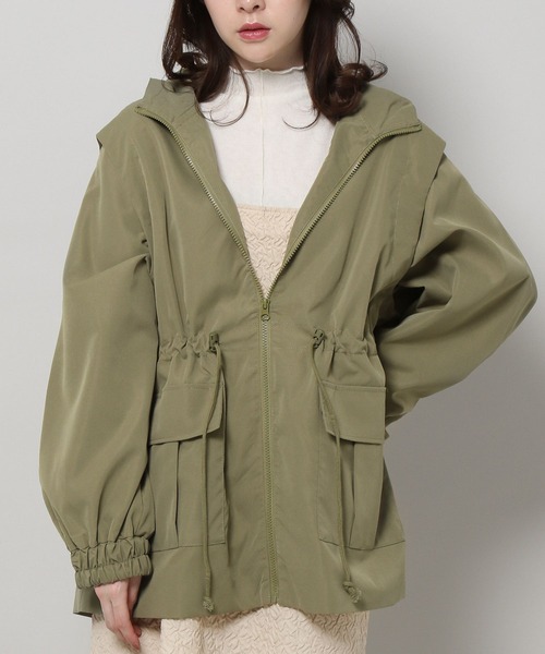 ALAND(エーランド)の「3.3 Field Trip/2WAYミリタリーコート 2199757(ダウンジャケット/コート・レディース・チャコール/カーキ/アイボリー・MEDIUM/LARGE)」の3枚目の写真