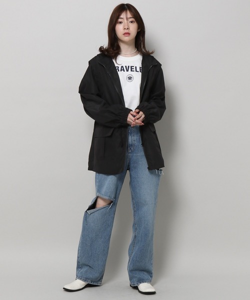 ALAND(エーランド)の「3.3 Field Trip/2WAYミリタリーコート 2199757(ダウンジャケット/コート・レディース・チャコール/カーキ/アイボリー・MEDIUM/LARGE)」の4枚目の写真