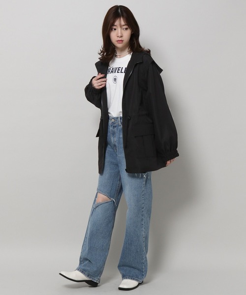 ALAND(エーランド)の「3.3 Field Trip/2WAYミリタリーコート 2199757(ダウンジャケット/コート・レディース・チャコール/カーキ/アイボリー・MEDIUM/LARGE)」の5枚目の写真