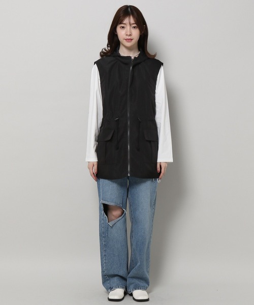 ALAND(エーランド)の「3.3 Field Trip/2WAYミリタリーコート 2199757(ダウンジャケット/コート・レディース・チャコール/カーキ/アイボリー・MEDIUM/LARGE)」の10枚目の写真