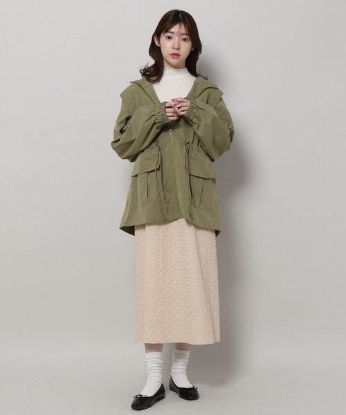 ALAND(エーランド)の「3.3 Field Trip/2WAYミリタリーコート 2199757(ダウンジャケット/コート・レディース・チャコール/カーキ/アイボリー・MEDIUM/LARGE)」の12枚目の写真