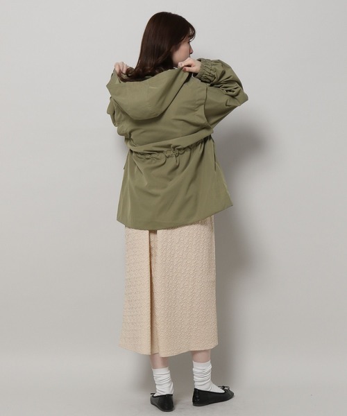 ALAND(エーランド)の「3.3 Field Trip/2WAYミリタリーコート 2199757(ダウンジャケット/コート・レディース・チャコール/カーキ/アイボリー・MEDIUM/LARGE)」の14枚目の写真