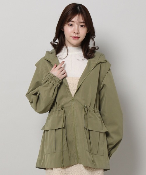 ALAND(エーランド)の「3.3 Field Trip/2WAYミリタリーコート 2199757(ダウンジャケット/コート・レディース・チャコール/カーキ/アイボリー・MEDIUM/LARGE)」の15枚目の写真