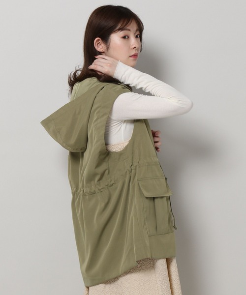 ALAND(エーランド)の「3.3 Field Trip/2WAYミリタリーコート 2199757(ダウンジャケット/コート・レディース・チャコール/カーキ/アイボリー・MEDIUM/LARGE)」の18枚目の写真