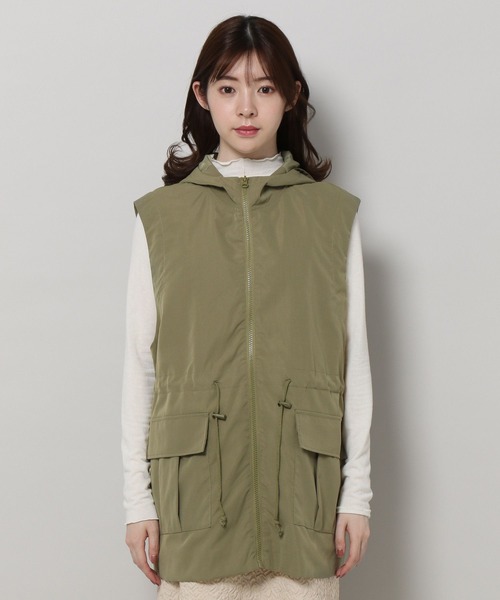 ALAND(エーランド)の「3.3 Field Trip/2WAYミリタリーコート 2199757(ダウンジャケット/コート・レディース・チャコール/カーキ/アイボリー・MEDIUM/LARGE)」の20枚目の写真