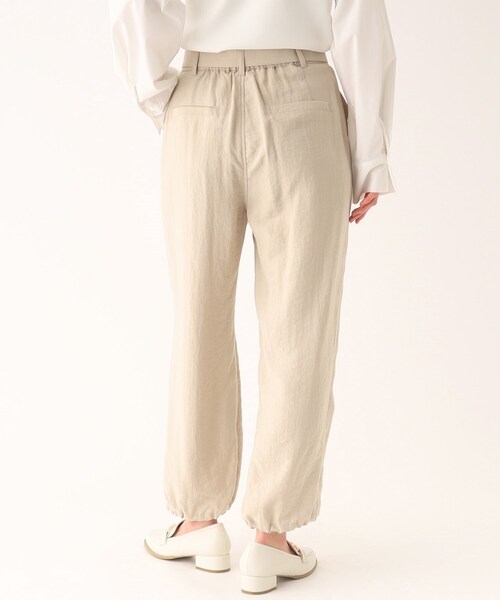 OPAQUE.CLIP(オペークドットクリップ)の「◆サテンベイカーパンツ【洗濯機洗い可】(その他パンツ・レディース・ライトベージュ/ブラック・36/40/38)」の4枚目の写真