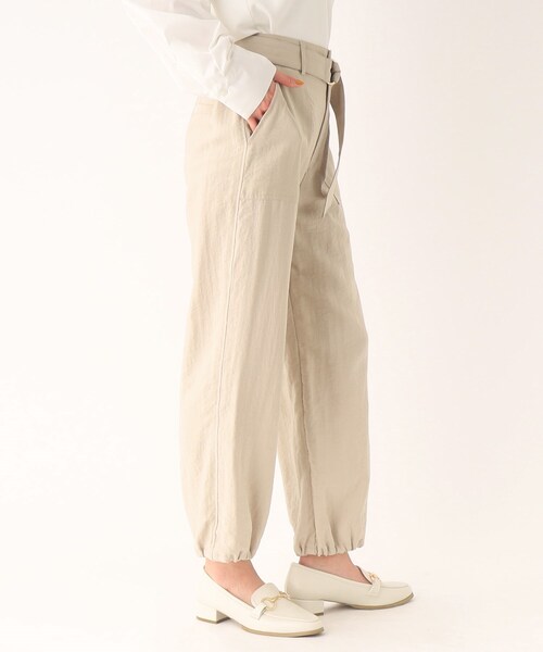 OPAQUE.CLIP(オペークドットクリップ)の「◆サテンベイカーパンツ【洗濯機洗い可】(その他パンツ・レディース・ライトベージュ/ブラック・36/40/38)」の5枚目の写真