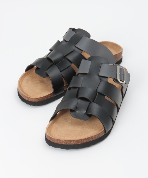 ikka（イッカ）の「メッシュフットベッドサンダル（サンダル・メンズ・ブラック/ブラウン・M/L/XL）」の3枚目の写真