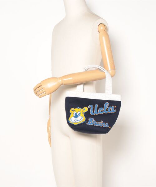 UCLA（ユーシーエルエー）の「【UCLA】裏毛 刺繍トートバッグ（トートバッグ・メンズ・ホワイト/ネイビー・FREE）」の6枚目の写真