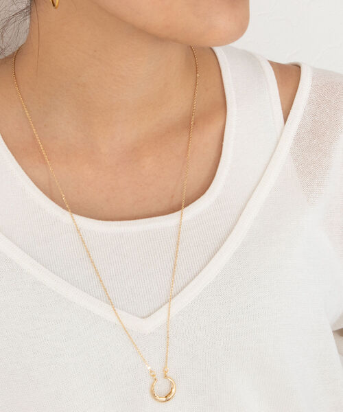 NOLLEY’S(ノーリーズ)の「ボリュームCヘッドネックレス(ネックレス・レディース・ゴールド/シルバー・FREE)」の2枚目の写真