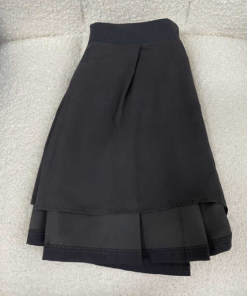 MAISON DE THERESE（メゾン ド テレーズ）の「ハイウエストAラインミニスカート（スカート・レディース・ブラック/グレー・M/S/L/XL）」の19枚目の写真