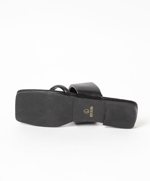 mysty woman（ミスティウーマン）の「スクエアトングサンダル 191570（サンダル・レディース・ブラック/ブラウン/アイボリー・MEDIUM/LARGE）」の19枚目の写真