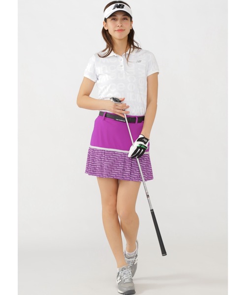 【new balance golf】無地×スライドロゴ インナー付き プリーツ スカート (WOMENS SPORT)