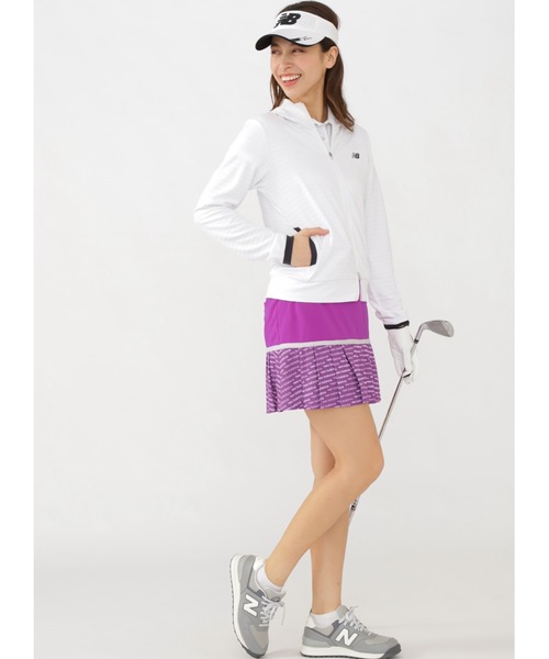 【new balance golf】無地×スライドロゴ インナー付き プリーツ スカート (WOMENS SPORT)