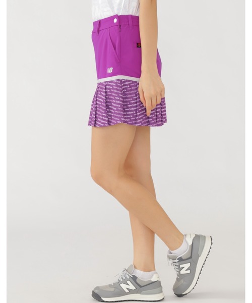 【new balance golf】無地×スライドロゴ インナー付き プリーツ スカート (WOMENS SPORT)