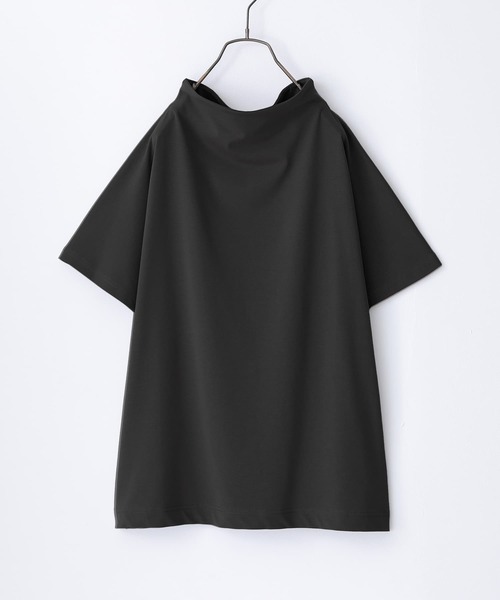 n'OrLABEL（ノアールレーベル）の「【機能素材】『ボトルネックTシャツ』（Tシャツ/カットソー・レディース・オフホワイト/ブラック/モカ・1/2）」の20枚目の写真