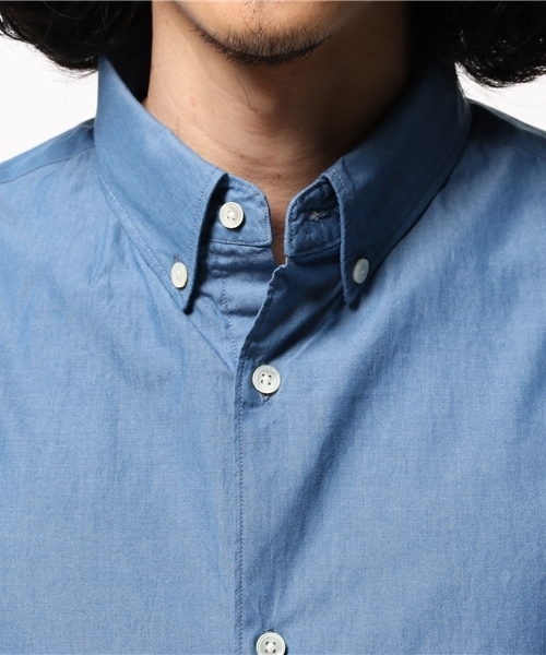 EDIFICE（エディフィス）の「◇80/2インディゴ BD7ブソデシャツ（シャツ/ブラウス・メンズ・ネイビー/サックスブルー・46/48/44）」の7枚目の写真