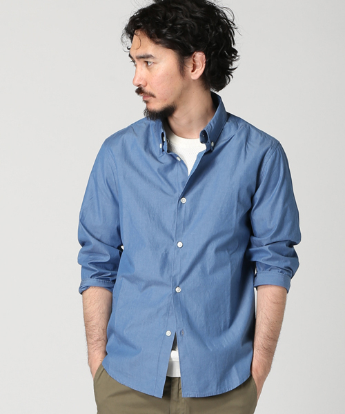 EDIFICE（エディフィス）の「◇80/2インディゴ BD7ブソデシャツ（シャツ/ブラウス・メンズ・ネイビー/サックスブルー・46/48/44）」の17枚目の写真