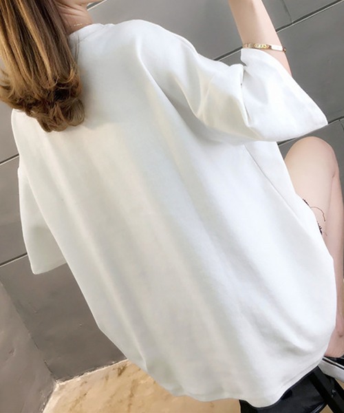 DiamondHearts(ダイヤモンドハーツ)の「タイガープリントTシャツ(Tシャツ/カットソー・レディース・ホワイト/ブラック・FREE)」の4枚目の写真