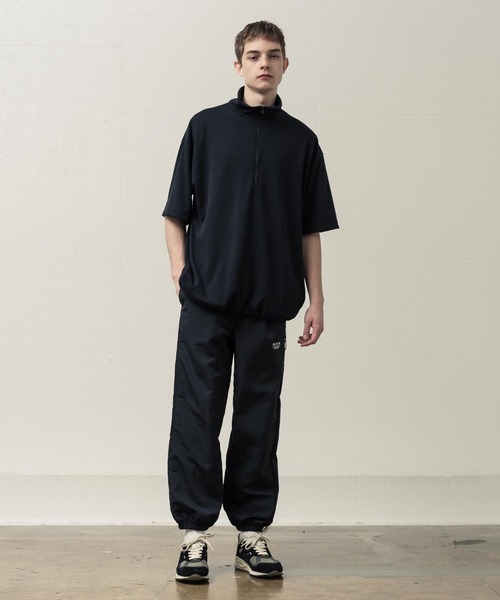 SLICK（スリック）の「T/RポンチハーフジップTシャツ（Tシャツ/カットソー・メンズ・オフホワイト/グレー/ブラック・1/3/2）」の13枚目の写真