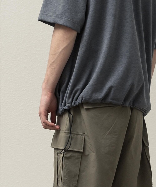 SLICK（スリック）の「T/RポンチハーフジップTシャツ（Tシャツ/カットソー・メンズ・オフホワイト/グレー/ブラック・1/3/2）」の19枚目の写真