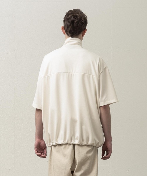 SLICK（スリック）の「T/RポンチハーフジップTシャツ（Tシャツ/カットソー・メンズ・オフホワイト/グレー/ブラック・1/3/2）」の17枚目の写真