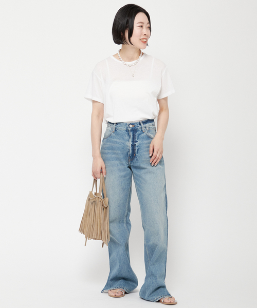 MARLON FIRENZE(マーロンフィレンツェ)の「【MARLON FIRENZE/マルロン】スエードフリンジ2WAYバッグ(ハンドバッグ・レディース・ベージュ・FREE)」の8枚目の写真