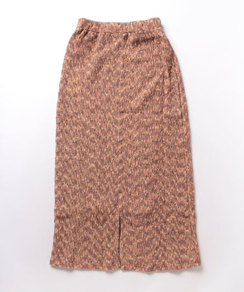 hellam(へラム)の「メランジタイトスカート(スカート・レディース・ブラウン/チャコールグレー・FREE)」の3枚目の写真