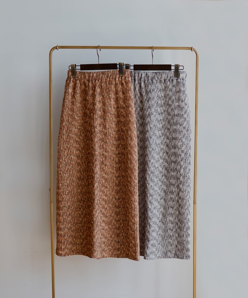 hellam(へラム)の「メランジタイトスカート(スカート・レディース・ブラウン/チャコールグレー・FREE)」の18枚目の写真