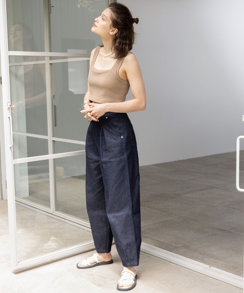 bijorie（ビジュリィ）の「【bijorie】カップ付き ワッフルブラトップ／Waffle series（タンクトップ・レディース・ブラック/モカ・MEDIUM/LARGE/LG）」の5枚目の写真