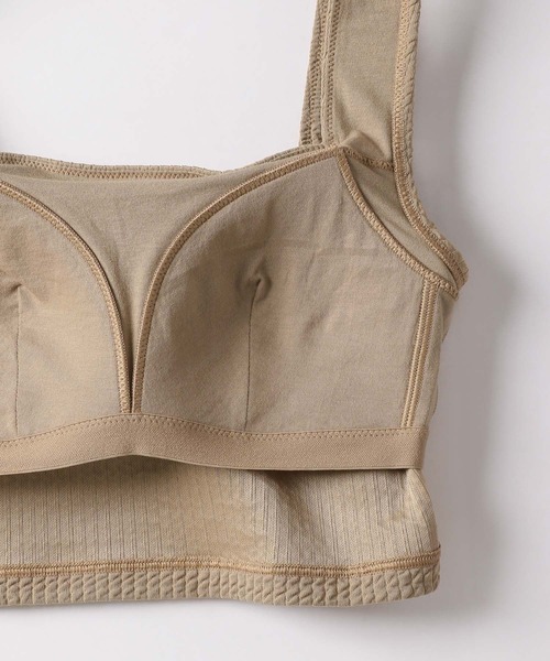 bijorie（ビジュリィ）の「【bijorie】カップ付き ワッフルブラトップ／Waffle series（タンクトップ・レディース・ブラック/モカ・MEDIUM/LARGE/LG）」の11枚目の写真