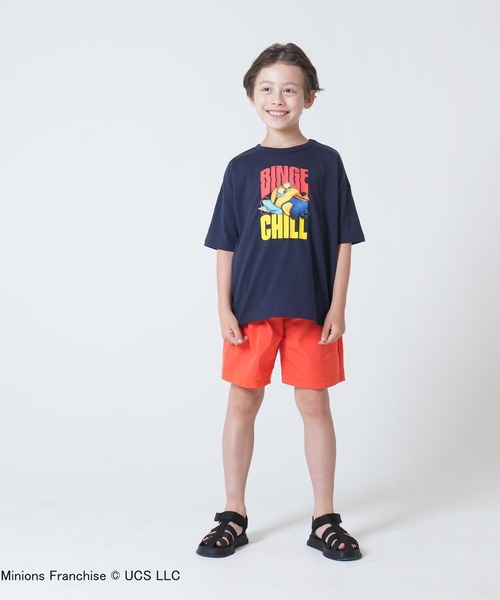 MINIONS（ミニオンズ）の「キッズ ミニオンコラボ半袖Tシャツ（Tシャツ/カットソー・キッズ・ネイビー/グレー・100/130/140/110/120）」の4枚目の写真