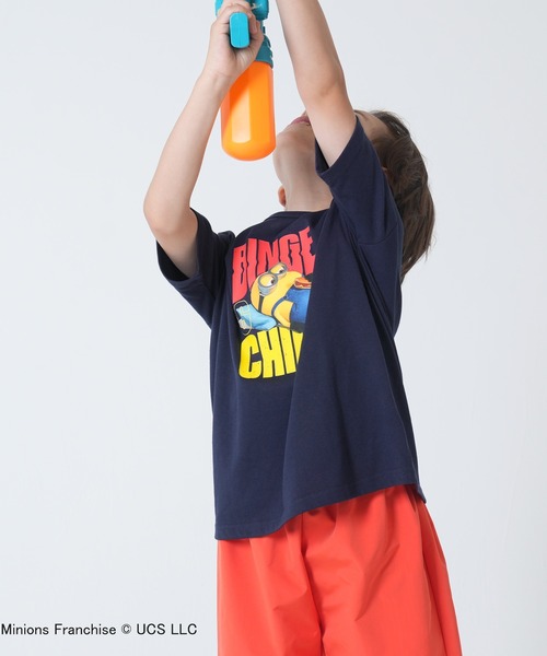 MINIONS（ミニオンズ）の「キッズ ミニオンコラボ半袖Tシャツ（Tシャツ/カットソー・キッズ・ネイビー/グレー・100/130/140/110/120）」の9枚目の写真