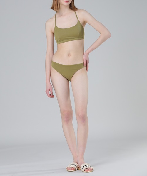 【Max Mara】ホルターネック リボン 上下ビキニセット ベージュ セール】レディース水着 ホルターネックバックリボンビキニ 上下