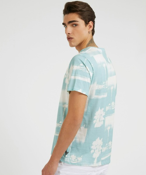 Guess（ゲス）の「Eco Basic La Palms Tree Tee Tシャツ（Tシャツ/カットソー・メンズ・ブラック/ブルー・MEDIUM/X-LARGE/SMALL/LARGE）」の4枚目の写真