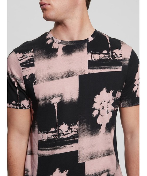 Guess（ゲス）の「Eco Basic La Palms Tree Tee Tシャツ（Tシャツ/カットソー・メンズ・ブラック/ブルー・MEDIUM/X-LARGE/SMALL/LARGE）」の8枚目の写真