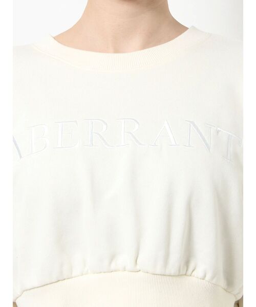 GYDA（ジェイダ）の「ABERRANTサムホールSHORTスウェットTOPS（スウェット・レディース・ライトブルー/ベージュ/アイボリー・FREE）」の15枚目の写真