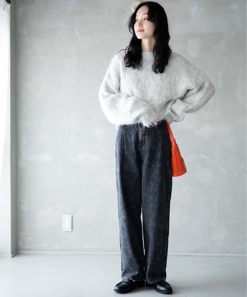 WEGO（ウィゴー）の「WEGO/【マルチサイズ】ルーズストレートデニムパンツ（デニムパンツ・レディース・インディゴブルー/ブラック/ダークインディゴブルー/ライトインディゴブルー/ブラック系その他/ホワイト・MEDIUM/X-SMALL/SMALL/LARGE/X-LARGE）」の15枚目の写真