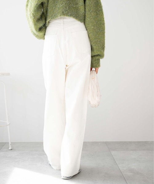 WEGO（ウィゴー）の「WEGO/【マルチサイズ】ルーズストレートデニムパンツ（デニムパンツ・レディース・インディゴブルー/ブラック/ダークインディゴブルー/ライトインディゴブルー/ブラック系その他/ホワイト・MEDIUM/X-SMALL/SMALL/LARGE/X-LARGE）」の12枚目の写真