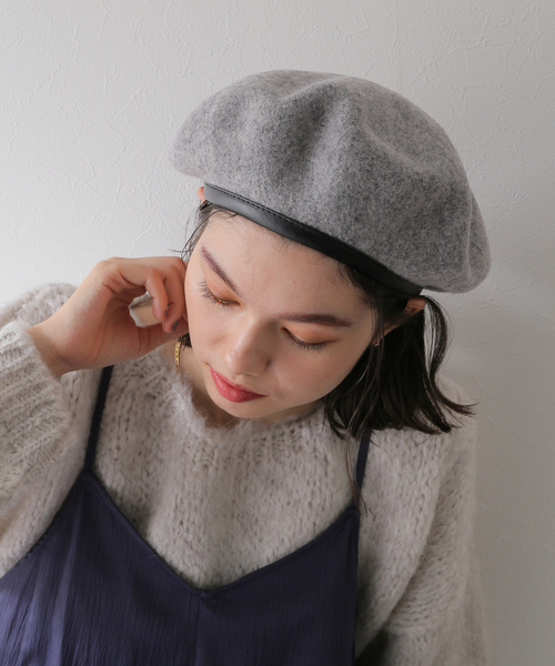 JOURNAL STANDARD relume（ジャーナルスタンダード　レリューム）の「《追加》RELUME ベレー（ハンチング/ベレー帽・レディース・チャコールグレー/ブラック・FREE）」の6枚目の写真