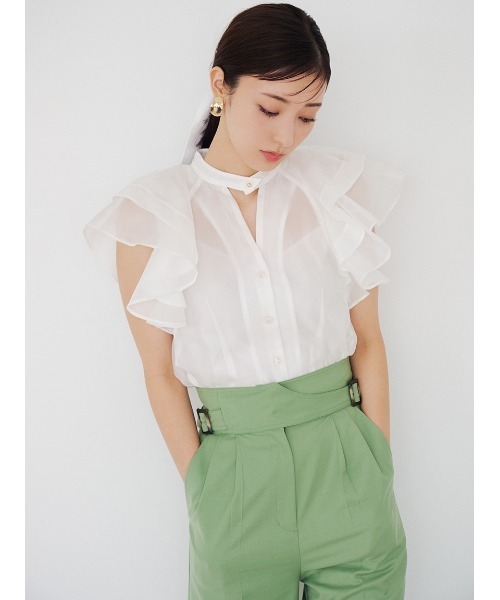 SNIDEL（スナイデル）の「ハイウエストグルカパンツ（その他パンツ・レディース・グリーン/グレー/レッド/ベージュ・1/0）」の16枚目の写真