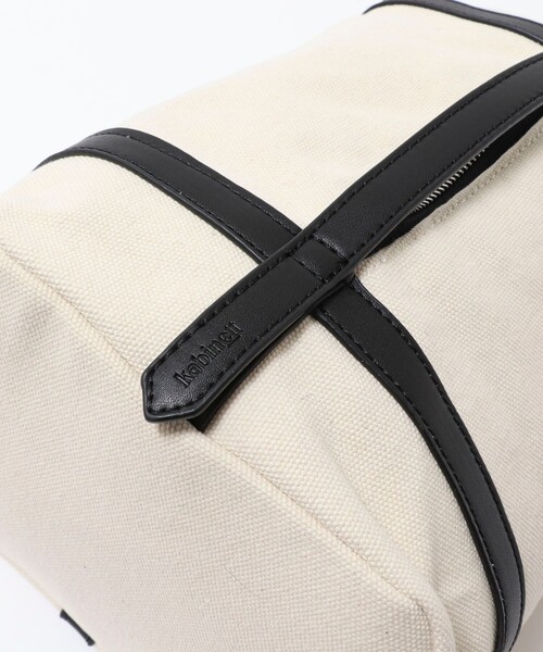 Kabinett(カビネ)の「【Kabinett/カビネ】GRID CANVAS BAG グリッドキャンバスバッグ(ショルダーバッグ・レディース・ブラック・FREE)」の8枚目の写真