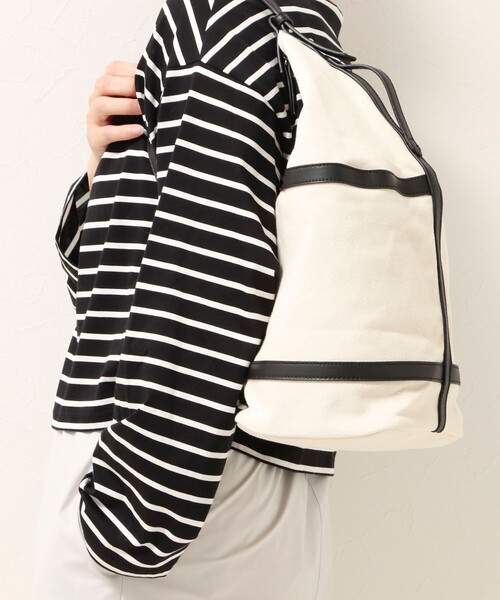 Kabinett(カビネ)の「【Kabinett/カビネ】GRID CANVAS BAG グリッドキャンバスバッグ(ショルダーバッグ・レディース・ブラック・FREE)」の18枚目の写真