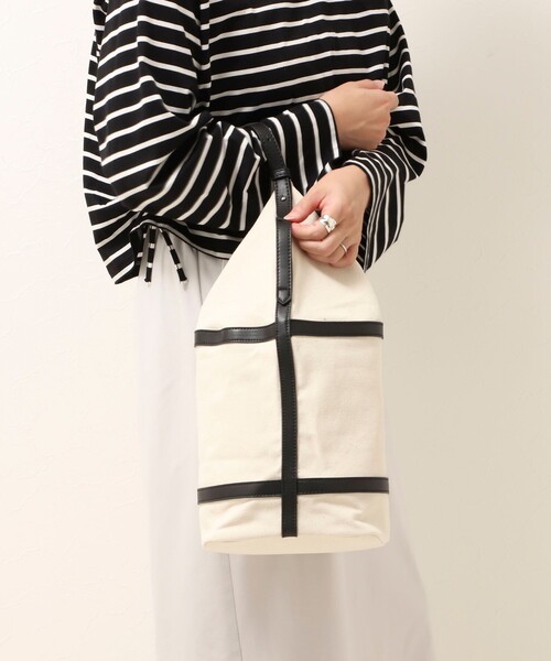 Kabinett(カビネ)の「【Kabinett/カビネ】GRID CANVAS BAG グリッドキャンバスバッグ(ショルダーバッグ・レディース・ブラック・FREE)」の11枚目の写真