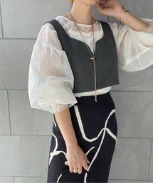 y/m by misato | Vカッティングビスチェ(ベスト)