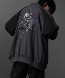 welise(ウェライズ)の【welise/ウェライズ】エンブロイダリー"ハイドレンジア" 花柄刺繍オーバーサイズスカジャン(スカジャン)