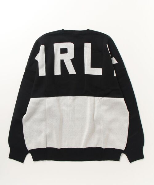Hurley （ハーレー）の「Hurley/ハーレー セーター オーバーサイズ デカロゴ バイカラー MSW2312029（ニット/セーター・メンズ・ブラック×ホワイト/グレー系その他・M/L）」の3枚目の写真
