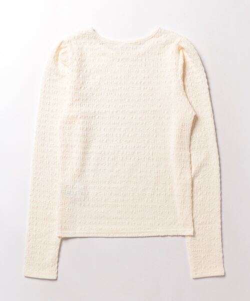 coca(coca)(コカ)の「ランダムシボパフスリーブトップス(シャツ/ブラウス・レディース・アイボリー/ブラック・S/M/L)」の12枚目の写真