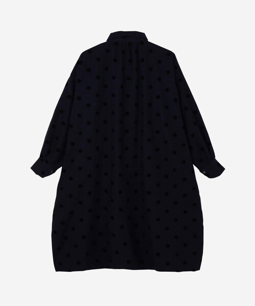 GALLEGO DESPORTES（ギャレゴデスポート）の「GALLEGO DESPORTES | ウールドットシャツワンピース WOMEN（シャツワンピース・レディース・ブルー系その他5・S）」の3枚目の写真